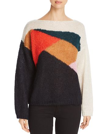 Burberry Color Block Drop Shoulder Sweater | Bloomingdale's