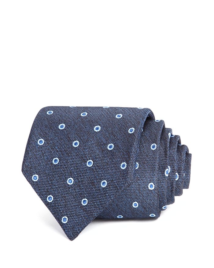 Ledbury Dot Basic Classic Tie In Blue