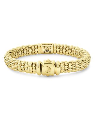 18K Yellow Gold Caviar Gold Pav&eacute; Diamond Bracelet