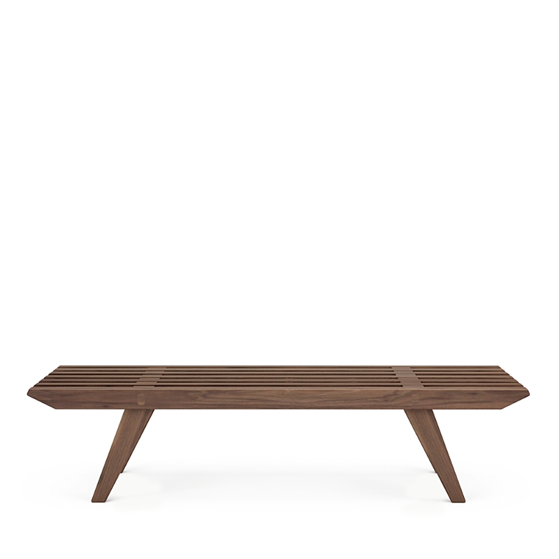 Huppe Frida Walnut Bench In Light Natural Walnut