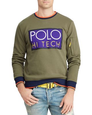 polo hi tech double knit sweatshirt