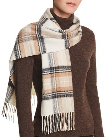 C by Bloomingdale's Cashmere C By Bloomingdale's Exploded Plaid ...
