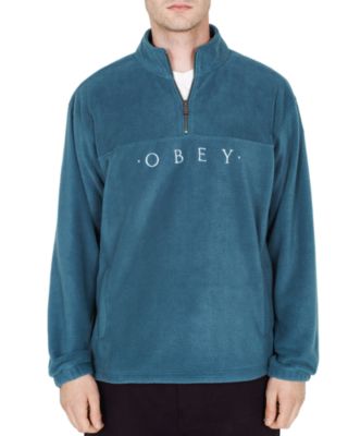 obey half zip fleece