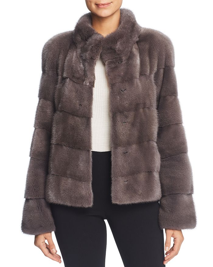 Imported Whole Mink Coat Women's Long Section Slim Over The Knees