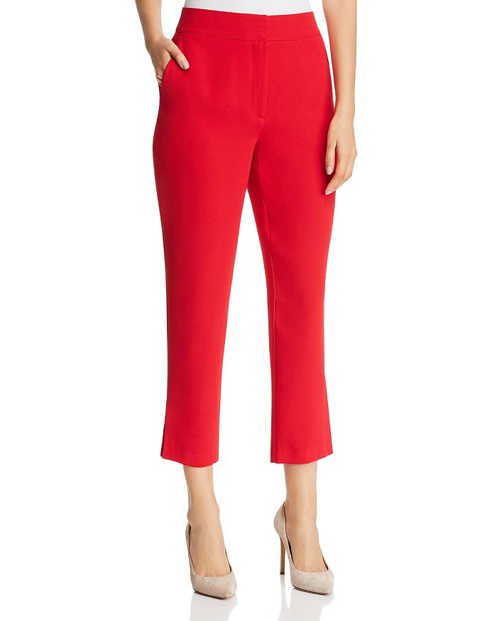 Cropped Pique Cigarette Pants