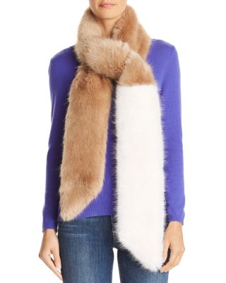 bloomingdales fur scarf