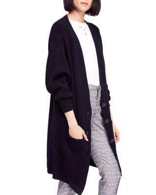 free people black cardigan