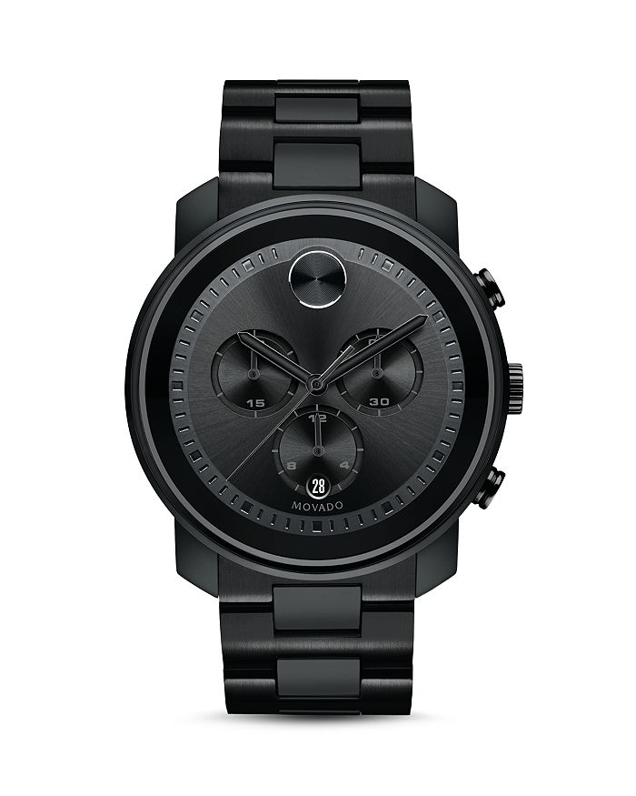 Movado Bold Large Chronograph, 44mm In Black