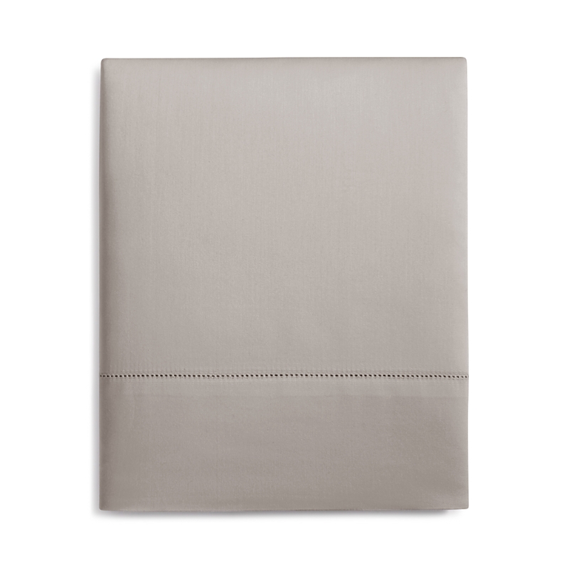 Hudson Park Collection 680tc Flat Sateen Sheet, Twin - Exclusive In Pewter