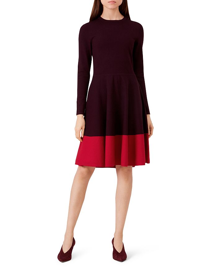 HOBBS LONDON Macie Color Block Sweater Dress Bloomingdale s