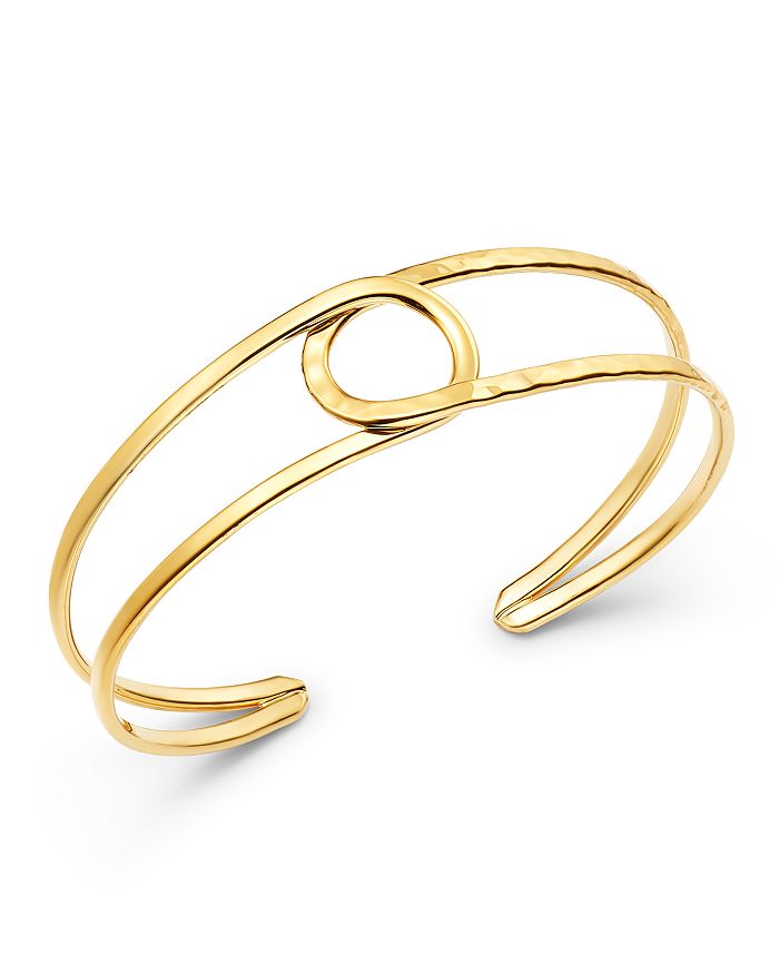 Bloomingdale's - 14K Yellow Gold Circle Cuff - 100% Exclusive