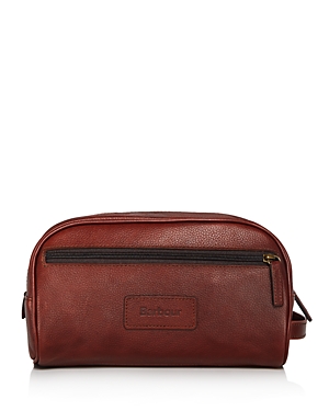 BARBOUR LEATHER TOILETRY KIT,UBA0009BR71