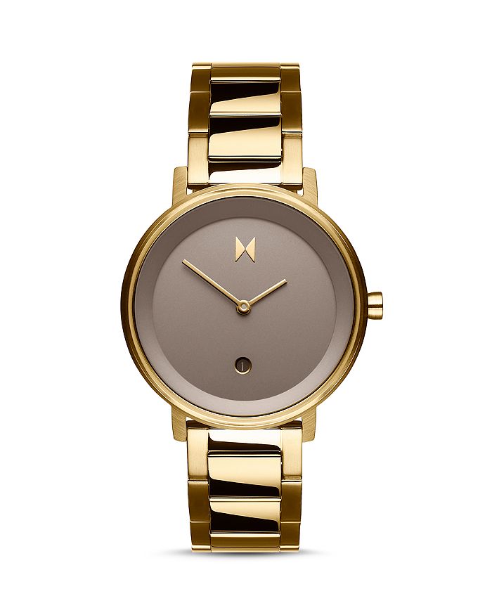 mvmt womens signature ii champagne gold ion-plated stainless