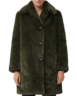burberry faux fur coat