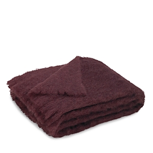 Lands Downunder Landsdown Under Mohair Throw In Mulberry