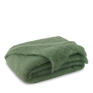 Lands Downunder Landsdown Under Mohair Throw In Olive