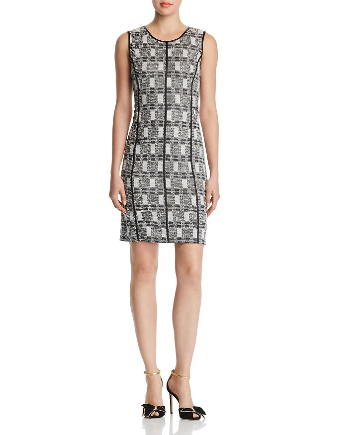 Calvin Klein Metallic Tweed Dress Bloomingdale s