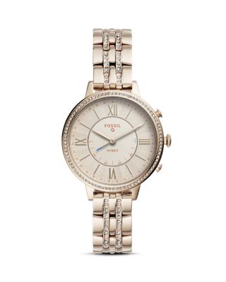 Fossil - Jacqueline Pink & Beige Hybrid Smartwatch, 36mm