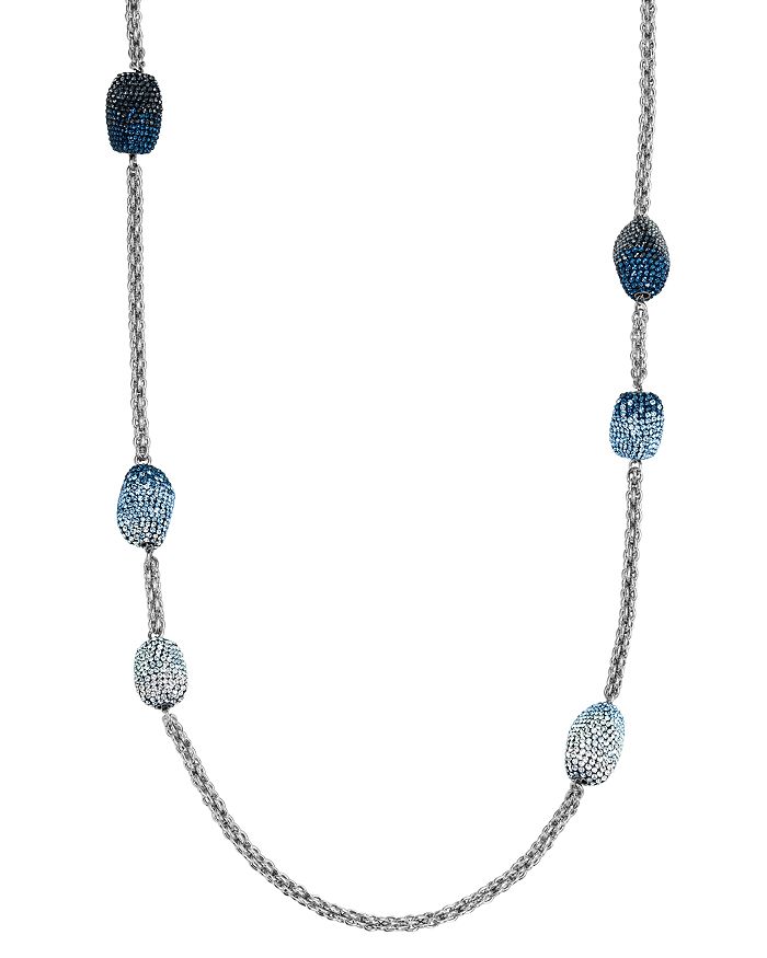 Atelier Swarovski Moselle Strand Necklace, 37 In Blue/silver