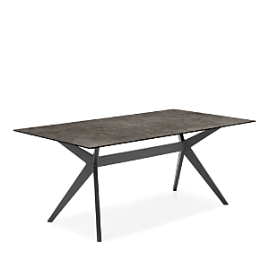 Calligaris Kent Dining Table In Lead Grey/matte Black
