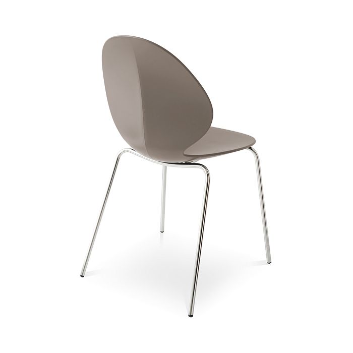 Shop Calligaris Basil Side Chair In Matte Taupe