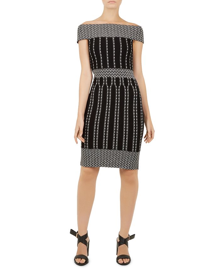 Ted baker striped dress deals
