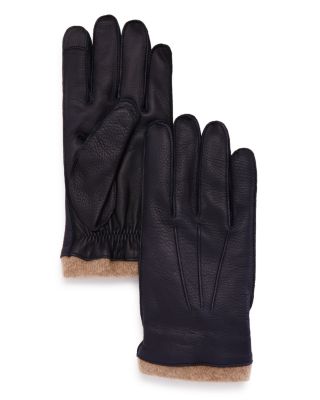 The Men's Store at Bloomingdale's - Leather Cashmere Lined Tech Gloves - Exclusive