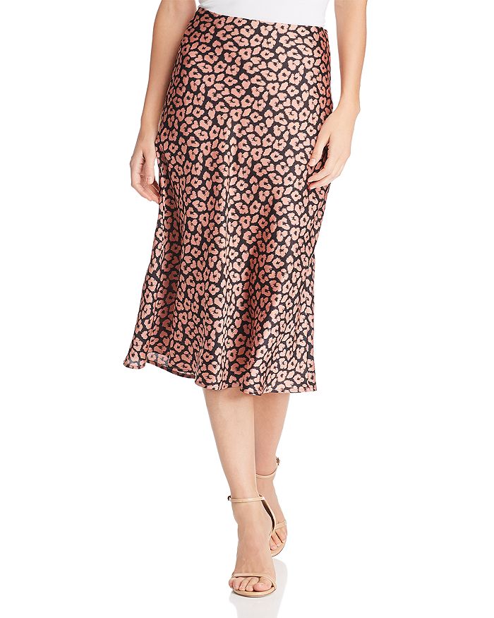 Cotton candy la on sale leopard print midi skirt