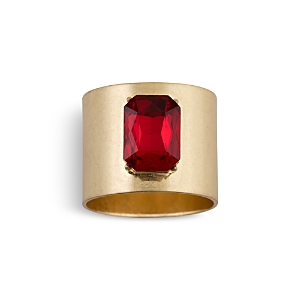 Joanna Buchanan Single Gem 2-piece Napkin Ring Set In Ruby