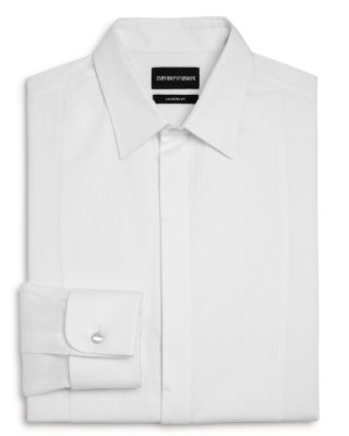 Bib-Front Slim Fit Tuxedo Shirt