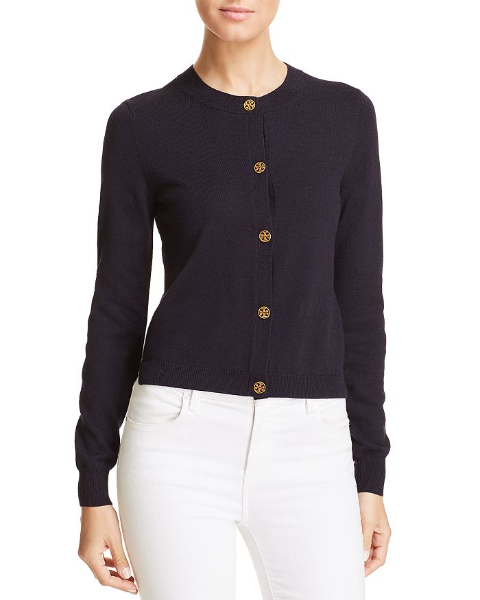 Tory burch logo button clearance cardigan