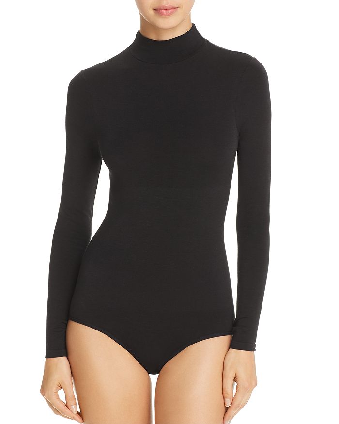Shop Yummie Madelyn Seamless Bodysuit In Black