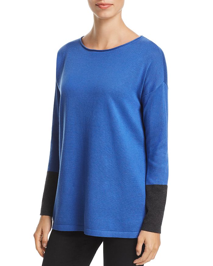 Eileen Fisher Color Block Sweater Bloomingdale s