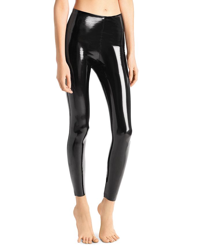 Commando Patent Faux Leather Leggings, White Leather Tights