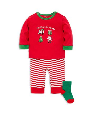 Little Me Boys My First Christmas Shirt Pants Socks Set Baby Bloomingdale S