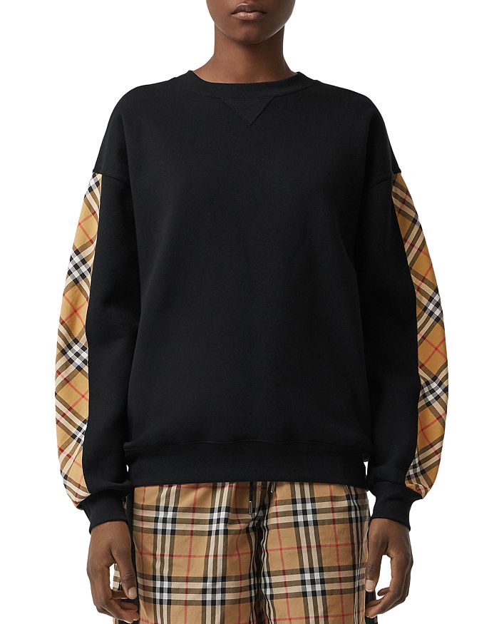 Burberry check sweatshirt sale