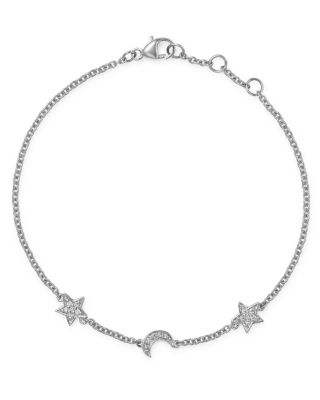 diamond moon bracelet