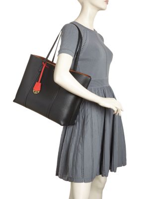 tory burch perry leather tote