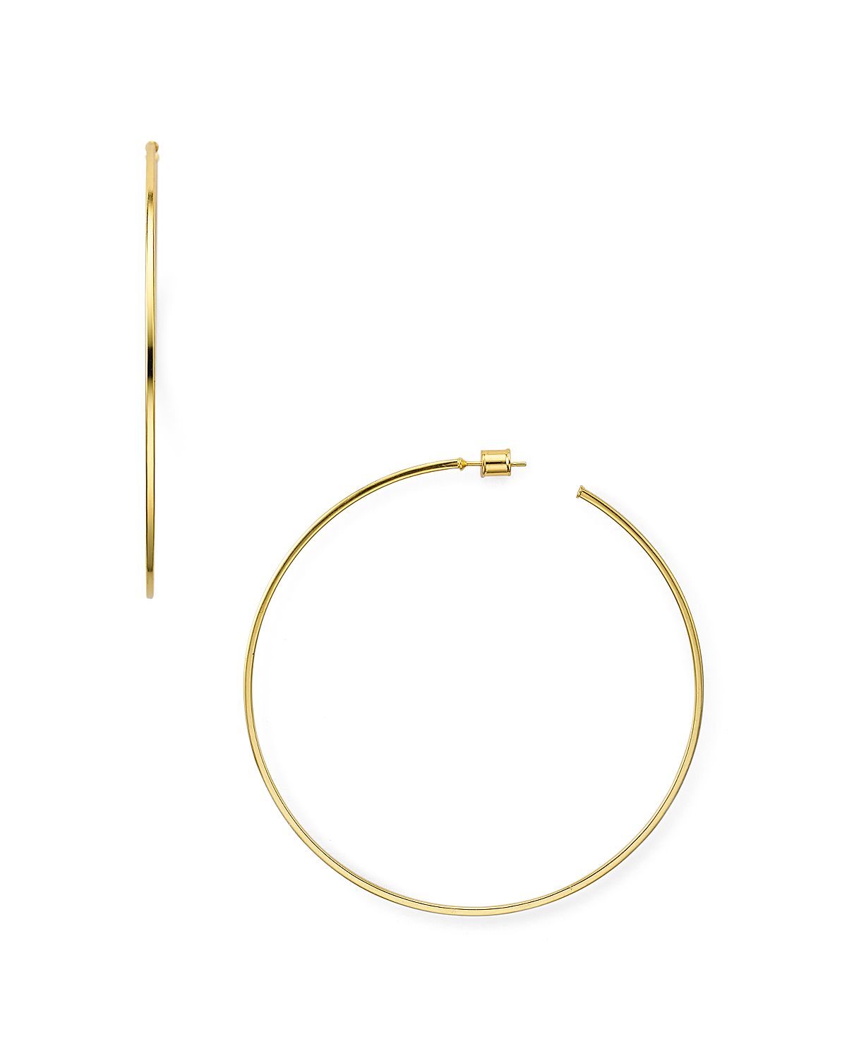 Aqua Large Hoop Earrings