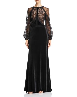 tadashi shoji velvet dress