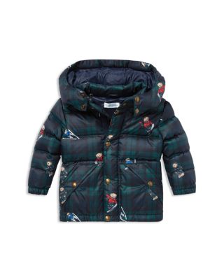 Ralph Lauren Boys Plaid Polo Bear Puffer Coat Baby Bloomingdale s