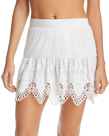 Peixoto Anassa Embroidered Skirt Swim Cover-Up | Bloomingdale's