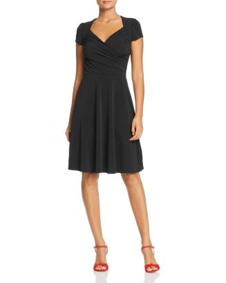Leota Women's Becca Sweetheart Jersey Dress Black Size 1X