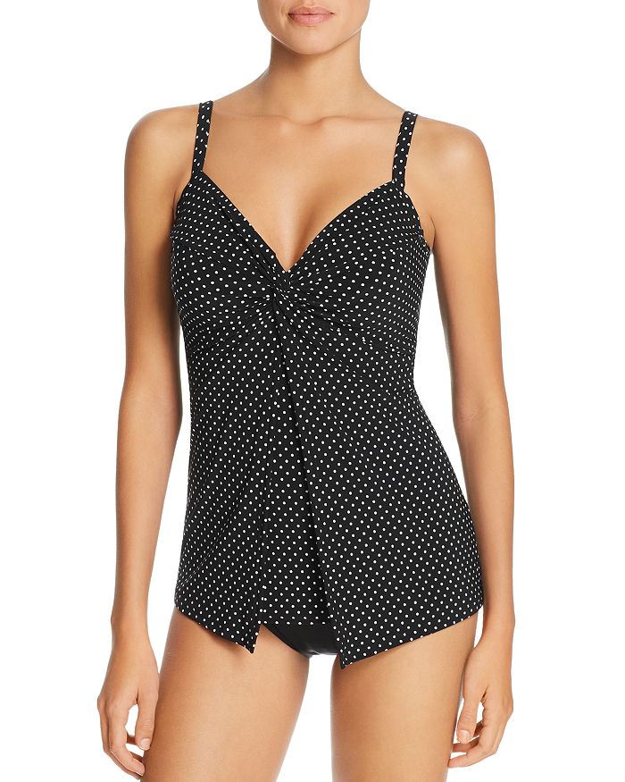 MIRACLESUIT PIN POINT LOVE KNOT TANKINI TOP,6518547