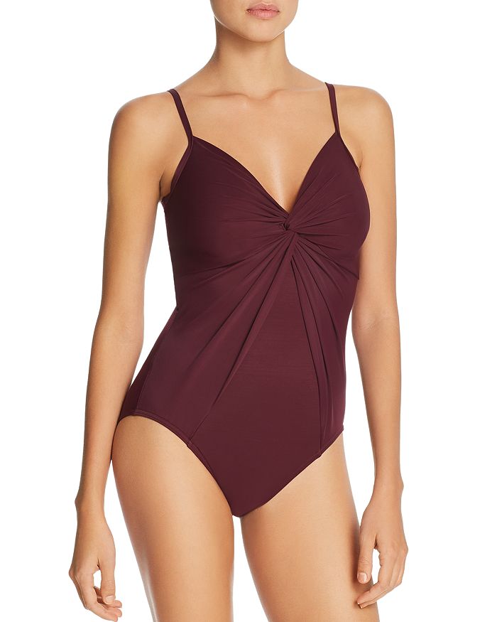 MIRACLESUIT ROCK SOLID LOVE KNOT ONE PIECE SWIMSUIT,6516659