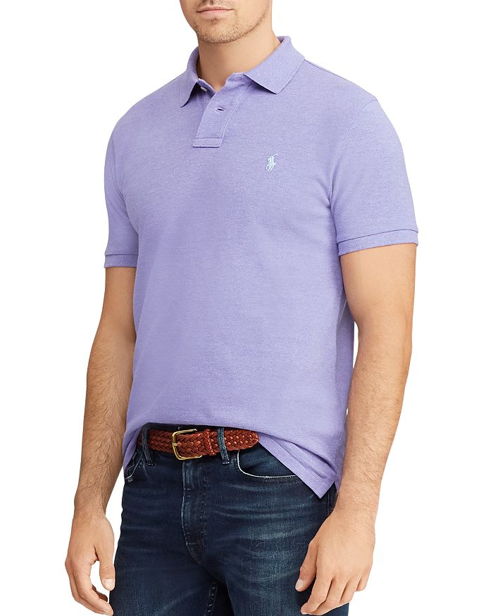 Polo Ralph Lauren Polo Classic Fit Mesh Polo Shirt In Cabana Purple