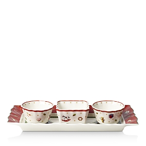 Villeroy & Boch Toy's Delight Dip Bowls with Tray, Set of 4
