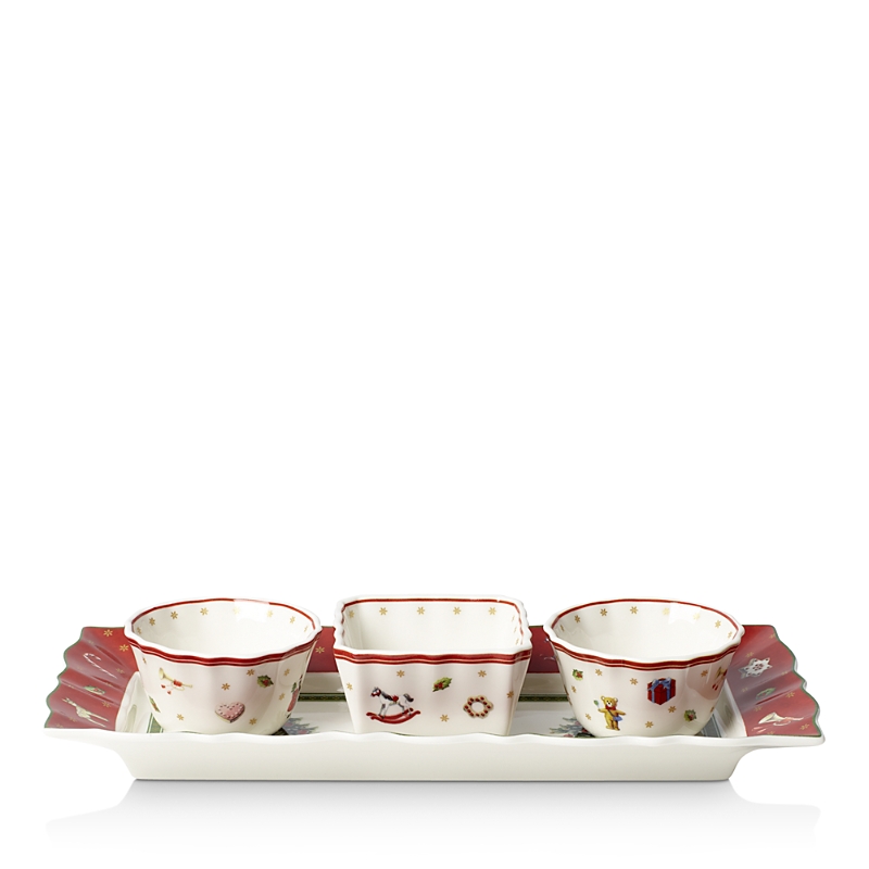 Villeroy & Boch Toy's Delight Dip Bowls With Tray, Set Of 4