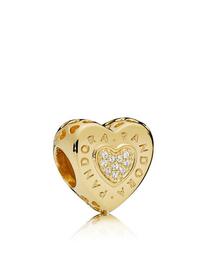 Pandora Yellow Gold Tone Plated Sterling Silver PANDORA Signature