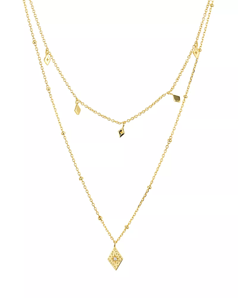 Argento Vivo Layered Pendant Necklace in 14K Gold-Plated Sterling Silver, 14